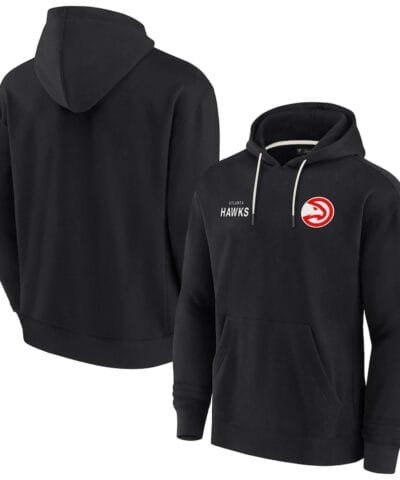 Atlanta Hawks Fanatics Unisex Elements Super Soft Fleece Pullover Hoodie - Black