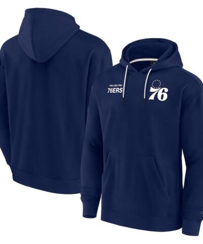 Philadelphia 76ers Fanatics Unisex Elements Super Soft Fleece Pullover Hoodie - Navy