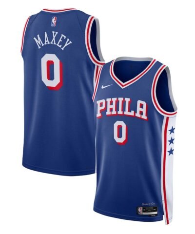 Tyrese Maxey Philadelphia 76ers Nike Unisex Swingman Jersey - Icon Edition - Royal