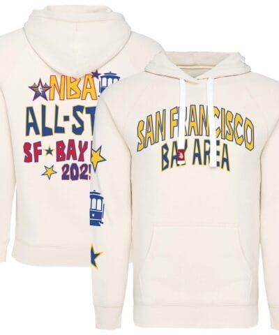 2025 NBA All-Star Game Sportiqe Unisex Olsen Premium Tri-Blend Raglan Fleece Pullover Hoodie - Cream