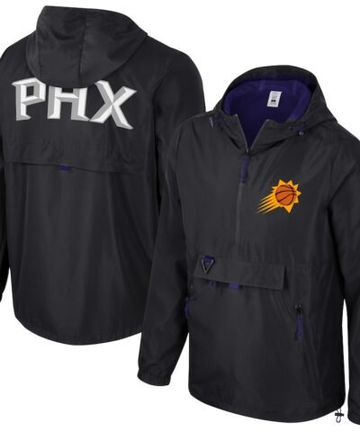 Phoenix Suns Stadium Essentials Unisex Compete Quarter-Zip Windbreaker Jacket - Black