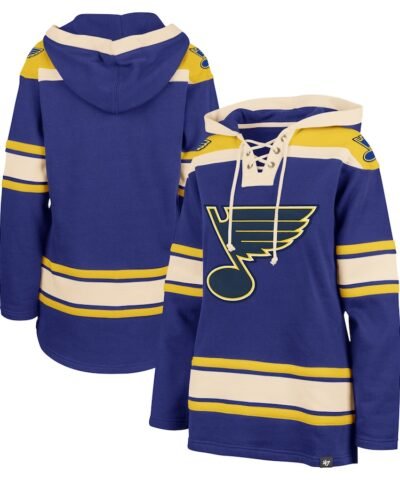 St. Louis Blues '47 Women's Superior Lacer Pullover Hoodie - Blue