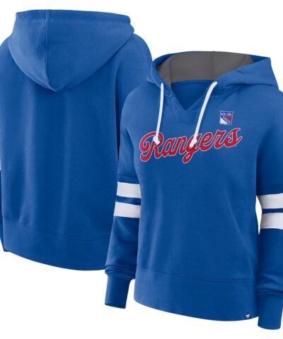 New York Rangers Fanatics Women's Seize Fleece Pullover Hoodie - Blue