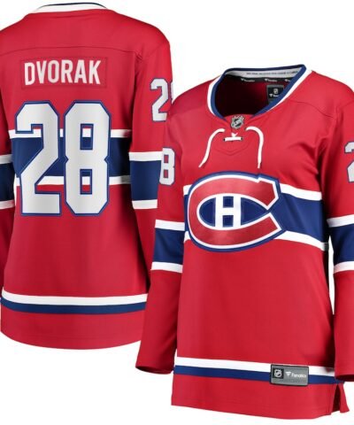 Christian Dvorak Montreal Canadiens Fanatics Women's Home Breakaway Player Jersey - Red