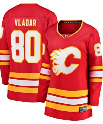 Daniel Vladar Calgary Flames Fanatics Women's Home Breakaway Player Jersey - Red
