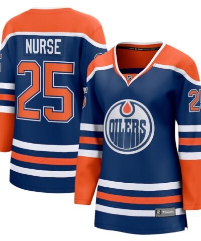 Darnell Nurse Edmonton Oilers Fanatics Women's Home Breakaway Player Jersey - Royal