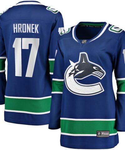 Filip Hronek Vancouver Canucks Women's Fanatics Home Breakaway Jersey - Blue
