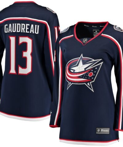 Johnny Gaudreau Columbus Blue Jackets Fanatics Women's Breakaway Player Jersey - Navy