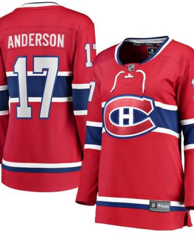 Josh Anderson Montreal Canadiens Fanatics Women's Breakaway Player Jersey - Red