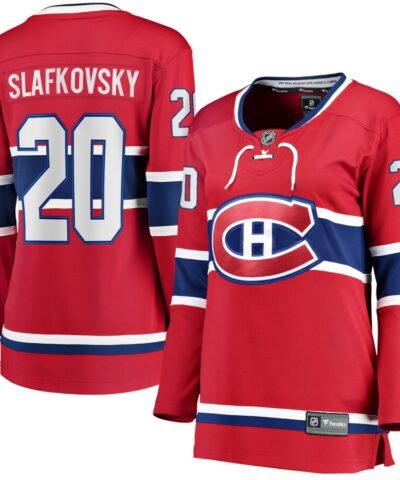 Juraj Slafkovsky Montreal Canadiens Fanatics Women's Home Premier Breakaway Player Jersey - Red