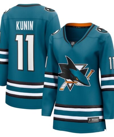 Luke Kunin San Jose Sharks Fanatics Women's Home Breakaway Player Jersey - Teal