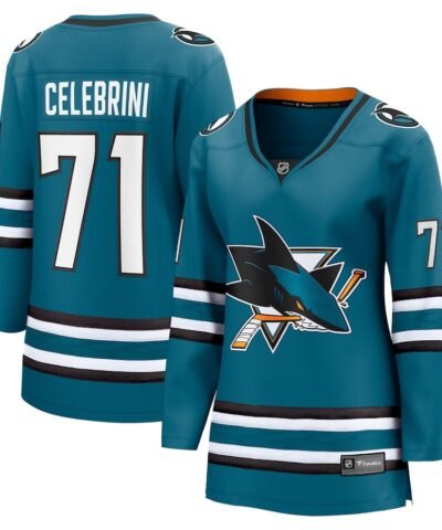 Macklin Celebrini San Jose Sharks Fanatics Women's  Home Breakaway Jersey – Teal