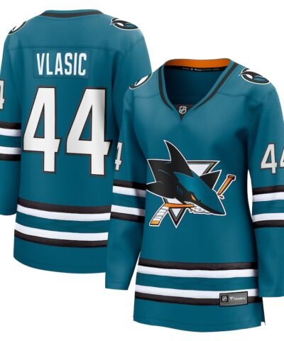 Marc-Edouard Vlasic San Jose Sharks Fanatics Women's Home Breakaway Player Jersey - Teal