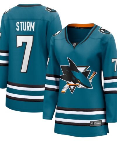 Nico Sturm San Jose Sharks Fanatics Women's Home Breakaway Player Jersey - Teal