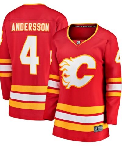 Rasmus Andersson Calgary Flames Fanatics Women's Home Team Breakaway Player Jersey - Red
