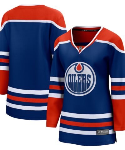 Edmonton Oilers Fanatics Women's Home Breakaway Blank Jersey - Royal