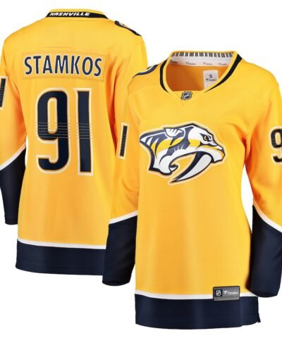Steven Stamkos Nashville Predators Fanatics Women's Home Premier Breakaway Player Jersey - Gold