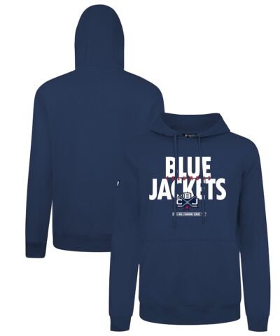 Columbus Blue Jackets Levelwear Women's 2025 NHL Stadium Series Podium Bold Pullover Hoodie - Navy