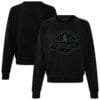 2025 NBA All-Star Game Sportiqe Women's Ashlyn French Terry Pullover Crewneck Sweatshirt - Black