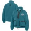 San Jose Sharks WEAR by Erin Andrews Women's Polar Fleece Half-Zip Jacket - Teal