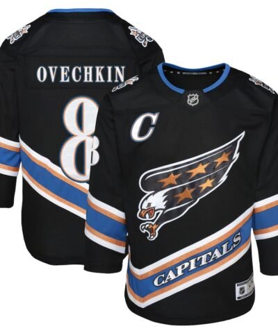 Alexander Ovechkin Washington Capitals Youth Alternate 50th Anniversary Premier Player Jersey - Black