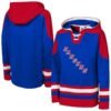 New York Rangers Youth Ageless Must Have Home V-Neck Pullover Hoodie - Blue