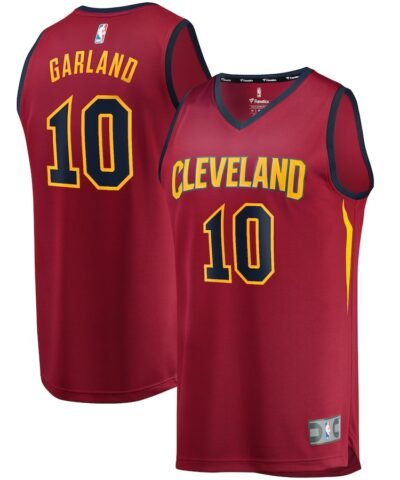 Darius Garland Cleveland Cavaliers Fanatics Youth Replica Fast Break Jersey Wine - Icon Edition
