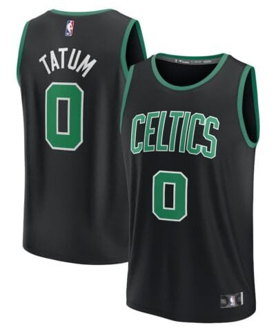 Jayson Tatum Boston Celtics Fanatics Youth Fast Break Replica Player Jersey - Statement Edition - Black