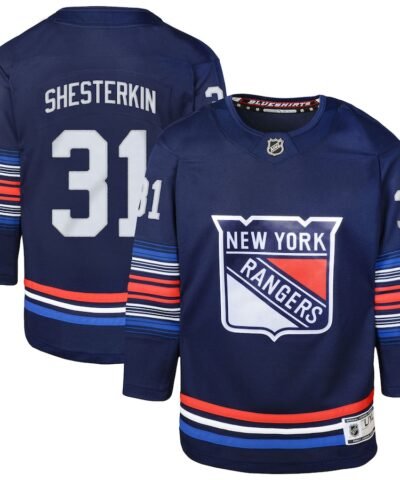 Igor Shesterkin New York Rangers Youth Alternate Premier Player Jersey - Navy