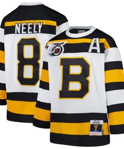 Cam Neely Boston Bruins Mitchell & Ness Youth 1991 Blue Line Player Jersey - White