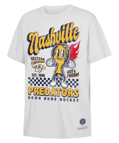 Nashville Predators Mitchell & Ness Youth Concession Stand T-Shirt - White