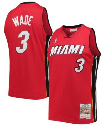 Dwyane Wade Miami Heat Mitchell & Ness Big & Tall Hardwood Classics 2005/06 Swingman Jersey - Red