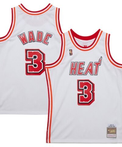 Dwyane Wade Miami Heat Mitchell & Ness 2007/08 Hardwood Classics Swingman Jersey - White