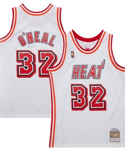 Shaquille O'Neal Miami Heat Mitchell & Ness 2007/08 Hardwood Classics Swingman Jersey - White
