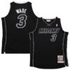 Dwyane Wade Miami Heat Mitchell & Ness 2011/12 Hardwood Classics Authentic Jersey - Black