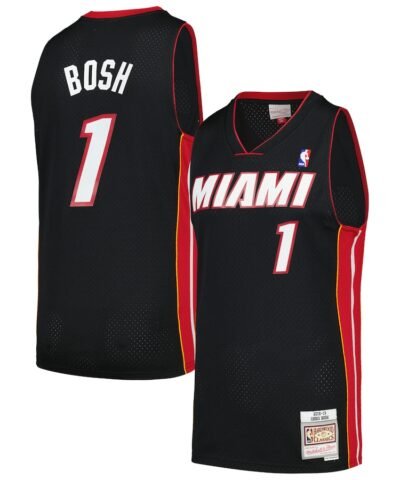 Chris Bosh Miami Heat Mitchell & Ness  2012/13 Hardwood Classics Swingman Jersey - Black