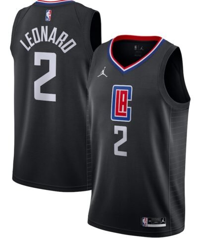 Kawhi Leonard LA Clippers Jordan Brand 2020/21 Swingman Jersey - Statement Edition - Black
