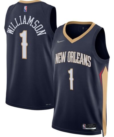 Zion Williamson New Orleans Pelicans Nike 2021/22 Diamond Swingman Jersey - Icon Edition - Navy