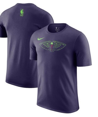New Orleans Pelicans Nike 2024/25 City Edition Essential Logo T-Shirt - Purple