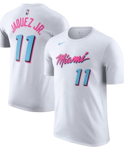 Jaime Jaquez Jr. Miami Heat Nike 2024/25 City Edition Name & Number T-Shirt - White