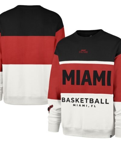Miami Heat '47 Unisex 2024/25 City Edition On Five Maximalist Pullover Sweatshirt - Red