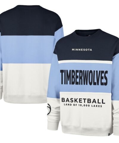 Minnesota Timberwolves '47 Unisex 2024/25 City Edition On Five Maximalist Pullover Sweatshirt - Light Blue