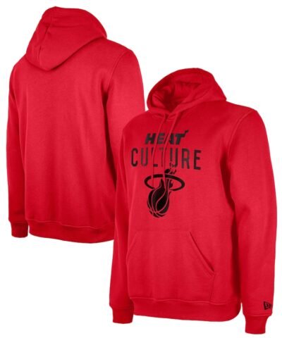 Miami Heat New Era 2024/25 City Edition Pullover Hoodie - Red