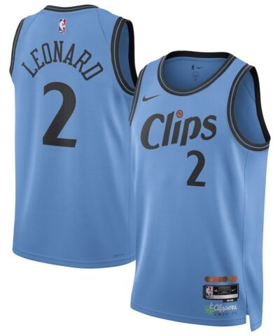 Kawhi Leonard LA Clippers Nike Unisex 2024/25 Swingman Player Jersey - City Edition - Light Blue