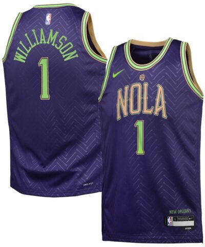 Zion Williamson New Orleans Pelicans Nike Youth 2024/25 Swingman Player Jersey - City Edition - Purple