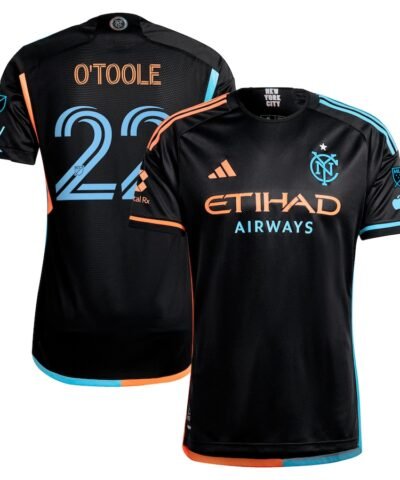 Kevin O'Toole New York City FC adidas 2024 24/7 Kit Authentic Player Jersey – Black