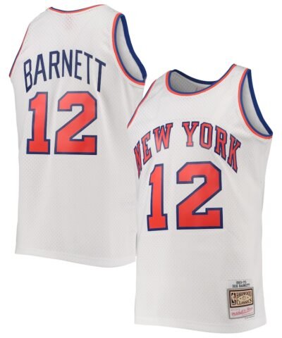 Dick Barnett New York Knicks Mitchell & Ness 1969/70 Hardwood Classics Swingman Jersey - White