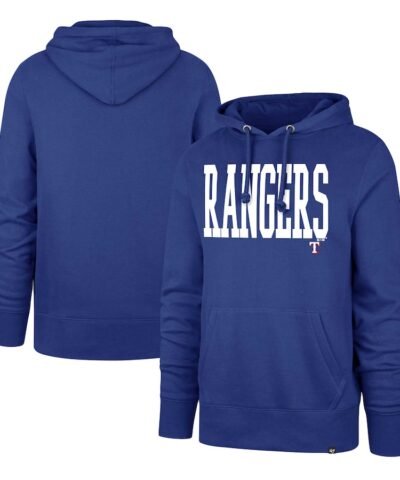 Texas Rangers '47 Dime Headline Pullover Hoodie - Royal