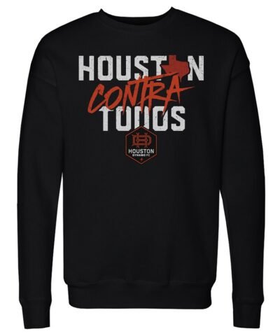 Houston Dynamo FC 500 Level Contra Todos Pullover Crewneck Sweatshirt - Black