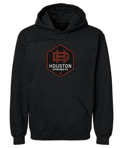 Houston Dynamo FC 500 Level Distressed Primary Logo Pullover Hoodie - Black